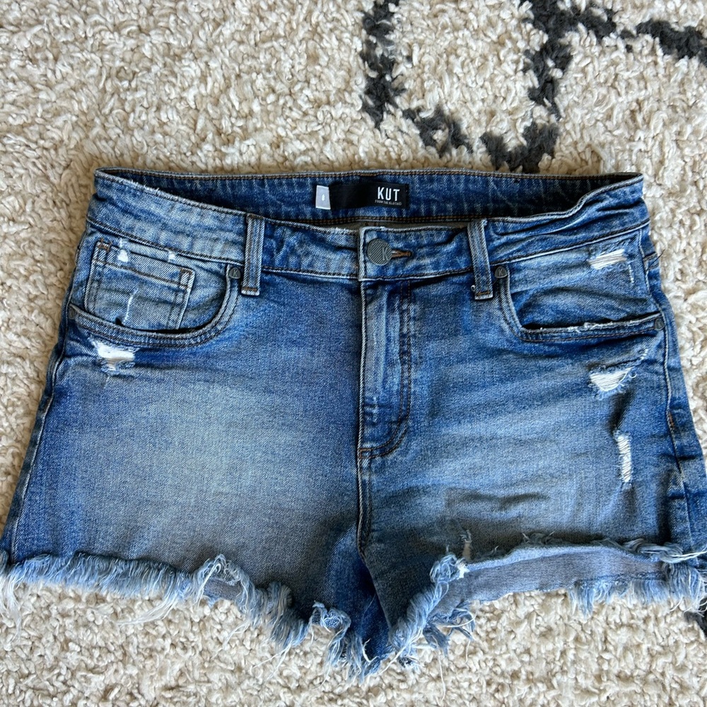 Kut from the kloth Jane Blue Denim Shorts